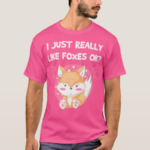 Ich mag Füchse einfach Cool Halloween Funny F T-Shirt