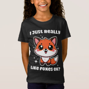 Ich mag Füchse einfach nur. Niedlich Fox-Geschenk T-Shirt