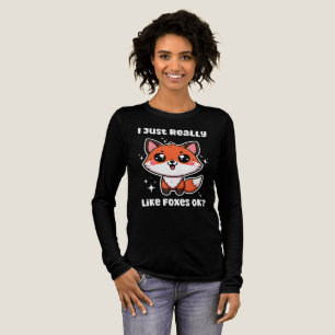 Ich mag Füchse einfach nur. Niedlich Fox-Geschenk Tri-Blend Shirt