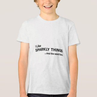 Ich mag Funkelnd Dinge und die Welt für lustige Sa Tri-Blend Shirt
