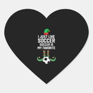 Ich mag Fußball - Funny Soccer Football Herz-Aufkleber