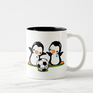 Ich mag Fußball-Tasse Zweifarbige Tasse