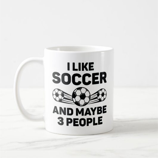 Ich mag Fußball und vielleicht 3 Leute Kaffeetasse (Links)