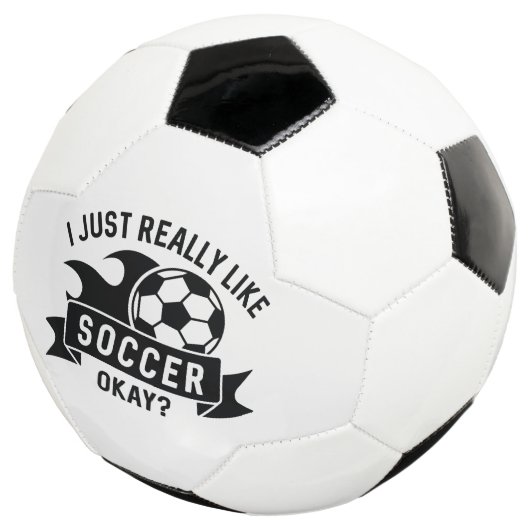 Ich mag Fußball wirklich gut. (Dreiviertel)