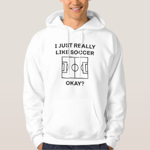 Ich mag Fußball wirklich gut. Hoodie
