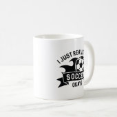 Ich mag Fußball wirklich gut. Kaffeetasse (VorderseiteRechts)