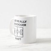 Ich mag Fußball wirklich gut. Kaffeetasse (Vorderseite Links)