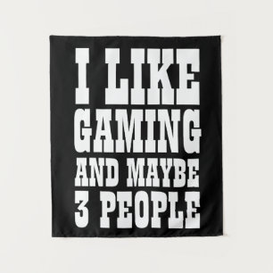 ICH MAG GAMING UND VIELLEICHT 3 PERSONEN WANDTEPPICH