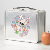 Ich mag gar nichts - Niedlicher Schädelhund & Oste Metall Brotdose (Beispiel)