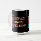 Ich mag gebackene Bohnen kalt aus der Dose Kaffeetasse (Vorderseite Links)