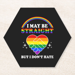 Ich mag gerade sein, aber ich hasse keinen LGBT-Ga Untersetzer