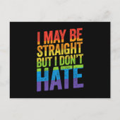 Ich mag gerade sein, aber ich hasse nicht den BiSi Postkarte (Vorderseite)