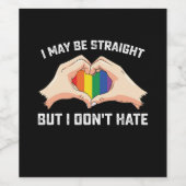 Ich mag gerade sein, aber ich hasse nicht schwul-l weinetikett (Einzelnes Label)