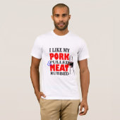 Ich mag gezogen Schweinefleisch gerodet lustiges H T-Shirt (Vorne ganz)