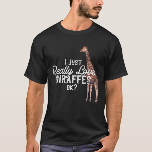 Ich mag Giraffen T-Shirt (Vorderseite)