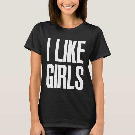 Ich Mag Girl LGBT Gay Pride Lesbian Bisexual MP T-Shirt (Vorderseite)