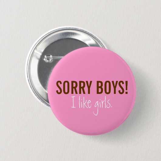 Ich mag Girls Buttons (Vorne & Hinten)