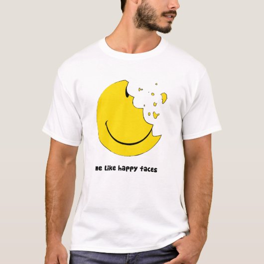 Ich mag glückliche Gesichter Shirt (Vorderseite)