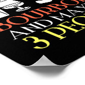 Ich mag Golf Bourbon und vielleicht 3 Personen Gol Poster (Ecke)