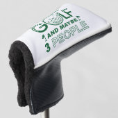 Ich mag Golf und vielleicht 3 Personen Golf Headcover (3/4 Vorderseite)