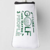 Ich mag Golf und vielleicht 3 Personen Golf Headcover (Rotieren 90)