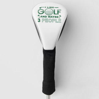 Ich mag Golf und vielleicht 3 Personen Headcover