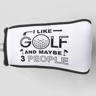 Ich mag Golf und vielleicht 3 Personen Headcover