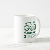 Ich mag Golf und vielleicht 3 Personen Kaffeetasse (VorderseiteRechts)