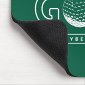 Ich mag Golf und vielleicht drei Leute Golf Zitat  Mousepad (Ecke)