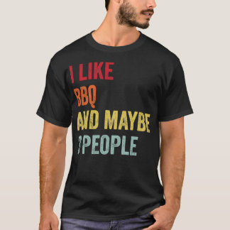 Ich mag GRILLEN vielleicht 3 Leute T-Shirt