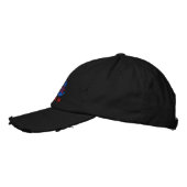 Ich mag große Boote humorvollen roten Bestickte Baseballkappe (Links)