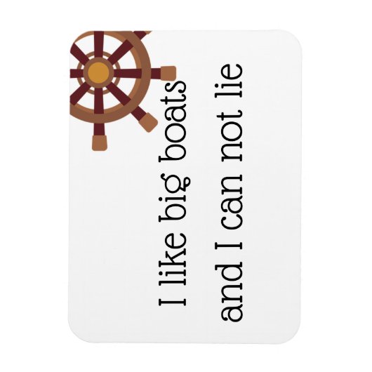 Ich mag große Boote Stateroom Funny Cruise Door Magnet (Vertikal)