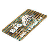 Ich mag große Boote und ich kann keine Kreuzfahrtt Magnet (Linke Seite)