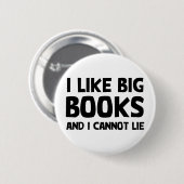 Ich mag große Bücher Button (Vorne & Hinten)