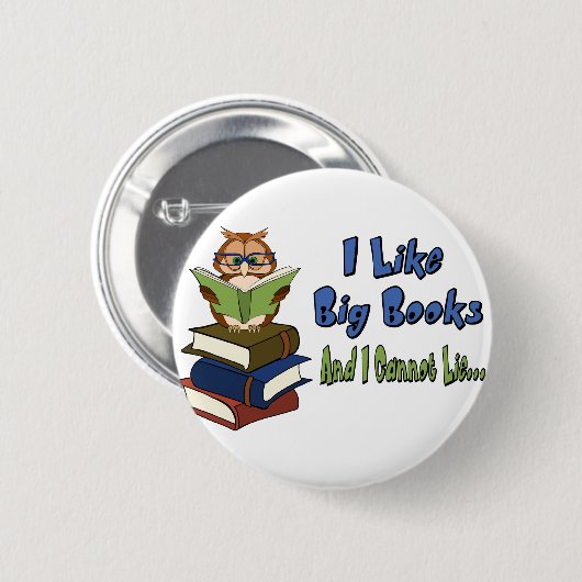 Ich mag große Bücher Button (Vorne & Hinten)
