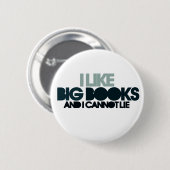 Ich mag große Bücher Button (Vorne & Hinten)