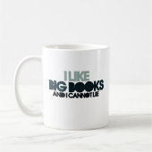 Ich mag große Bücher Kaffeetasse (Links)