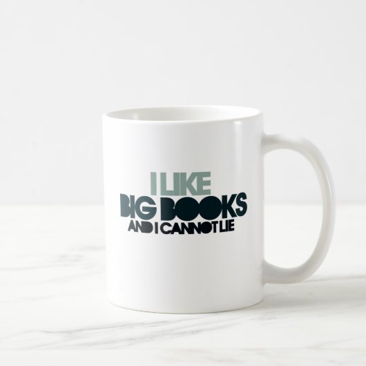 Ich mag große Bücher Kaffeetasse (Rechts)