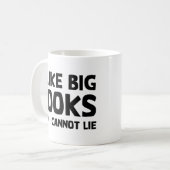 Ich mag große Bücher Kaffeetasse (Vorderseite Links)