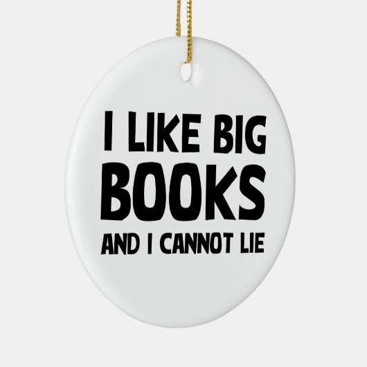 Ich mag große Bücher Keramikornament (Rechts)