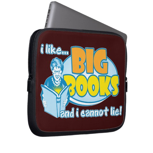 Ich mag große Bücher Laptopschutzhülle (Vorne Rechts)