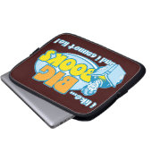 Ich mag große Bücher Laptopschutzhülle (Vorne Knopf)