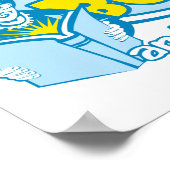 Ich mag große Bücher Poster (Ecke)