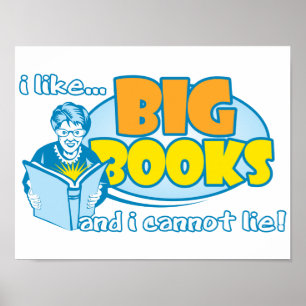 Ich mag große Bücher Poster