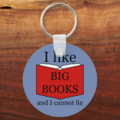 Ich mag große Bücher Schlüsselanhänger (Vorderseite)