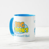 Ich mag große Bücher Tasse (Vorderseite Links)