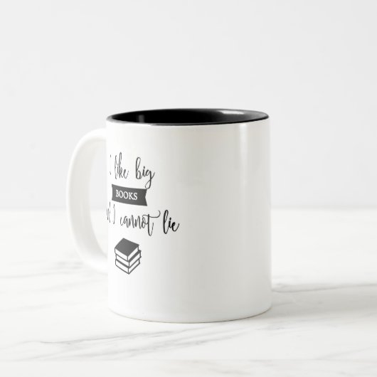 Ich mag große Bücher, Tasse (Vorderseite Links)