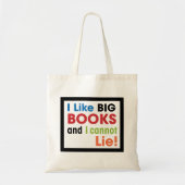 Ich mag große Bücher… Tragetasche (Vorne)