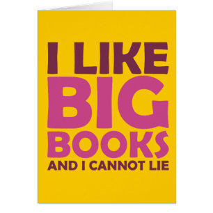 Ich mag große Bücher und ich kann nicht liegen