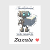 Ich mag große Bücher und ich kann nicht lügen Aufkleber (Blatt)